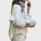 Petrana™ - Елегантен комплект от две части с поло яка