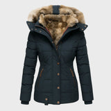 Nezabravka™ - Топло зимно палто с кожена подплата