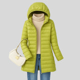 Penelopa™ - Дълго ватирано пухено палто с качулка