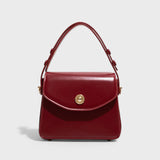 Violeta™ - Чанта за през рамо от структурирана лачена кожа