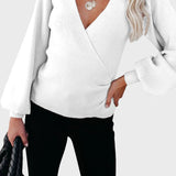 Galina™ - Пуловер с оребрена плетка