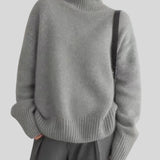 Milena™ - Кашмирен пуловер с висока яка