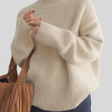 Milena™ - Кашмирен пуловер с висока яка