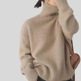 Milena™ - Кашмирен пуловер с висока яка