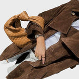 Denka™ - Елегантно велурено палто