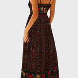 Kiriaki™ - Макси рокля на цветя с тънки презрамки