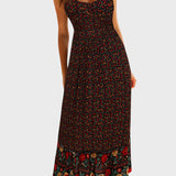 Kiriaki™ - Макси рокля на цветя с тънки презрамки