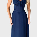 Katerinka™ - Макси рокля без ръкави с връзки