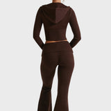 Avgustina™ - Комплект от две части с ребрена плетка