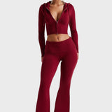 Avgustina™ - Комплект от две части с ребрена плетка