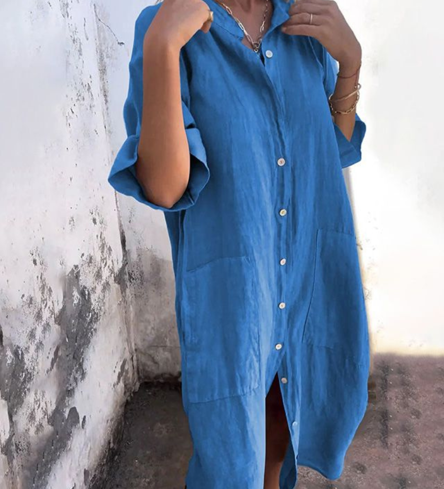 Melanie™ | Ibiza Styl Ležérní Košilová Šaty