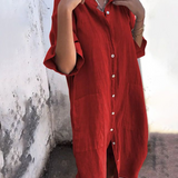 Melanie™ | Ibiza Styl Ležérní Košilová Šaty