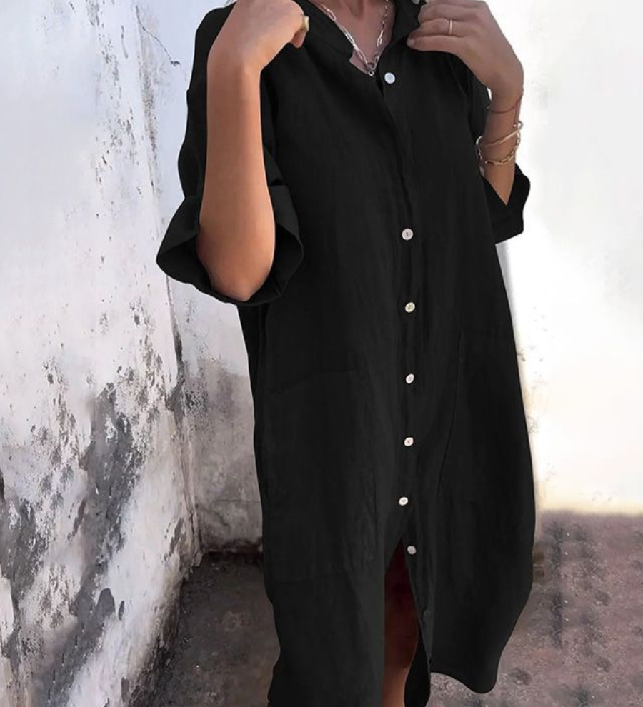 Melanie™ | Ibiza Styl Ležérní Košilová Šaty
