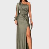 Mariela™ - Елегантна сатенена рокля