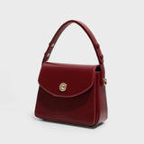 Violeta™ - Чанта за през рамо от структурирана лачена кожа