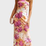 Ivomira™ - Дълга сатенена рокля