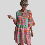 Zita™ - Boho-stupňové swingové šaty