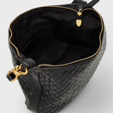 Blagovesta™ - Тъкана кожена чанта през рамо