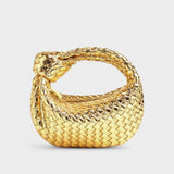 Reni™ - Мини чанта тип „хобо“ с плетен възел