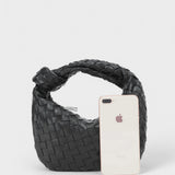 Reni™ - Мини чанта тип „хобо“ с плетен възел