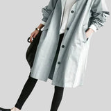 Linda™ - Oversized trenčkot s kapucí 
