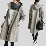 Linda™ - Oversized trenčkot s kapucí 