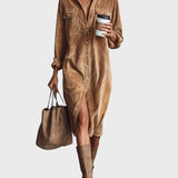 Zlata™ - Модерна рокля със свободна кройка