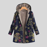 Lída™ - Stylový Květinový Fleece Kabát