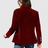 Denitsa™ - Елегантно кадифено палто