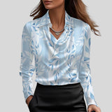 Johana™ - Blůza s luxusním leskem a skládacím výstřihem 