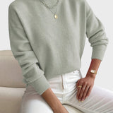 Marieta™ - Плетен пуловер с висока яка