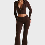 Avgustina™ - Комплект от две части с ребрена плетка