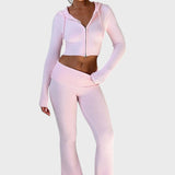 Avgustina™ - Комплект от две части с ребрена плетка